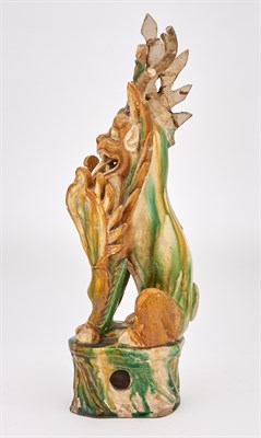 Lot 103 - A Chinese Sancai Glazed Pottery Earth Spirit...