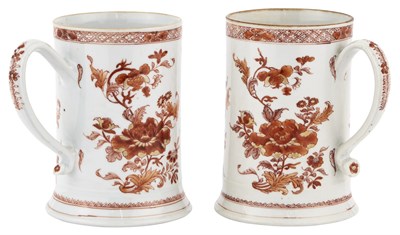 Lot 154 - A Large Pair of Chinese Iron Red and Gilt...