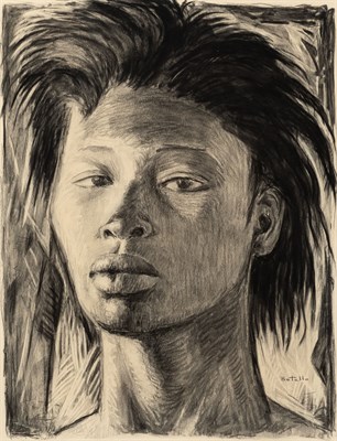 Lot 13 - Angel Botello Puerto Rican, 1913-1986 Head of...