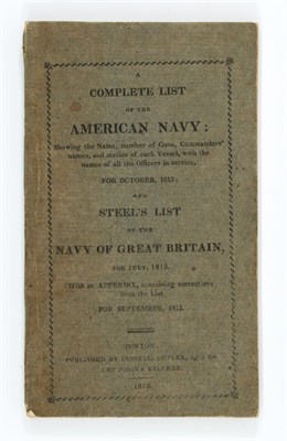 Lot 18 - [U.S. NAVY] A Complete List of the American...