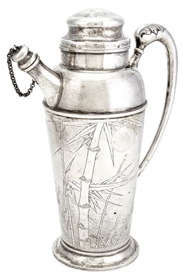 Lot 1116 - Chinese Export Silver Cocktail Shaker First...