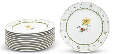 Lot 344 - Set of Twelve Heinrich Porcelain Chargers...