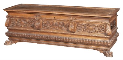 Lot 271 - Italian Renaissance Style Walnut Cassone...