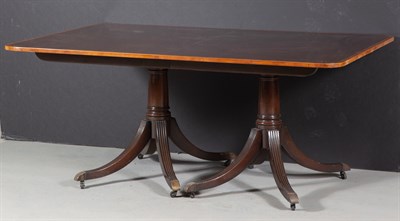 Lot 210 - George III Style Mahogany Two-Pedestal Dining...
