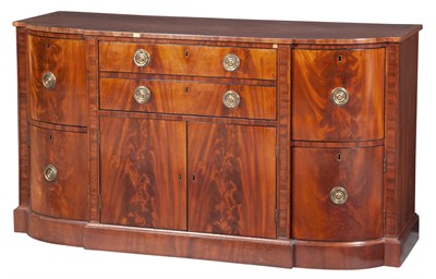 Lot 324 - English Inlaid Mahogany Secretary Cabinet...