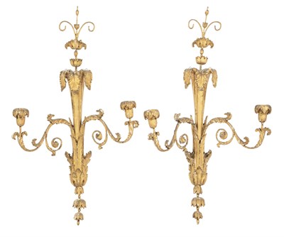 Lot 353 - Pair of George III Style Giltwood and...