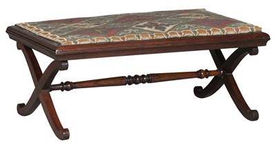 Lot 342 - Victorian Needlework-Covered Rosewood X-Form...