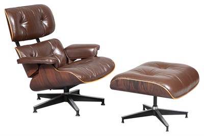 Lot 251 - Charles & Ray Eames Leather Upholstered...