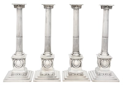 Lot 143 - Set of Four George III Sterling Silver...