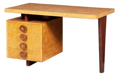 Lot 110 - Andrew Szoeke Burr Elm, Walnut and Mahogany...