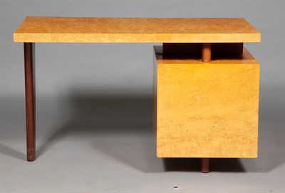 Lot 110 - Andrew Szoeke Burr Elm, Walnut and Mahogany...