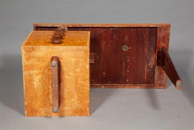 Lot 110 - Andrew Szoeke Burr Elm, Walnut and Mahogany...