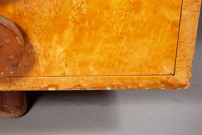 Lot 110 - Andrew Szoeke Burr Elm, Walnut and Mahogany...