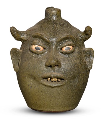 Lot 135 - Lanier Meaders American, 1917-1998 Face Jug...