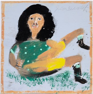 Lot 143 - Jimmy Lee Sudduth American, 1910-2007 Woman in...