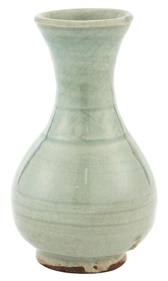 Lot 166 - A Chinese Celadon Glazed Earthenware Vase Ming...