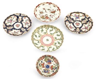 Lot 208 - Group of English Porcelain Table Articles 18th...