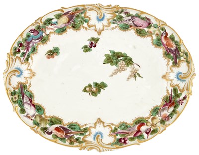 Lot 198 - Chelsea Porcelain Oval Dish Circa 1760, gold...