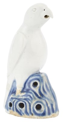 Lot 176 - A Chinese Blue and White Porcelain Parrot 18th...