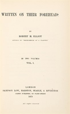 Lot 356 - [INDIA] ELLIOT, ROBERT H. Written on their...