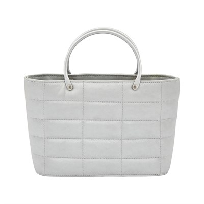 Lot 173 - Chanel Light Gray Nylon Mini Tote Bag