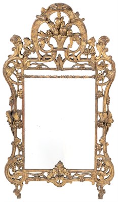 Lot 270 - Louis XV Style Giltwood Mirror Height 60 1/2...