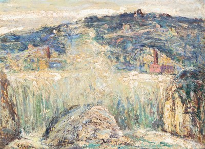 Lot 1075 - Ernest Lawson American, 1873-1939 Factory...
