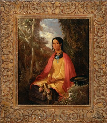 Lot 94 - 19th Century School Young Native American...