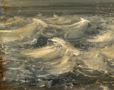 Lot 1 - American School 19th century Whaling Amongst...