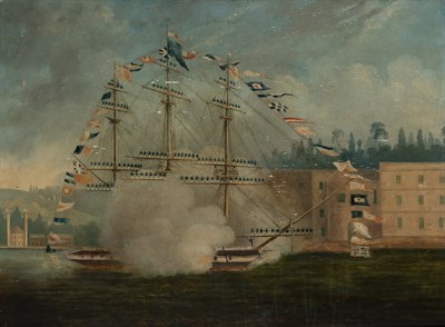 Lot 94 - China Trade School 19th century British Ship...
