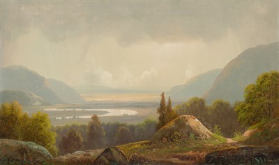 Lot 56 - American School 19th century Landscape with a...