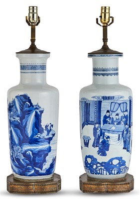 Lot 1117 - A Matched Pair of Chinese Blue and White...