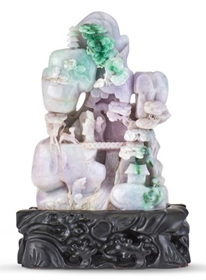 Lot 1080 - A Chinese Jadeite Carving 20th Century...