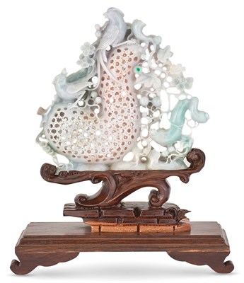 Lot 1076 - A Chinese Jadeite Carving 20th Century...