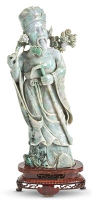 Lot 1077 - A Large Chinese Jadeite Carving 20th Century...