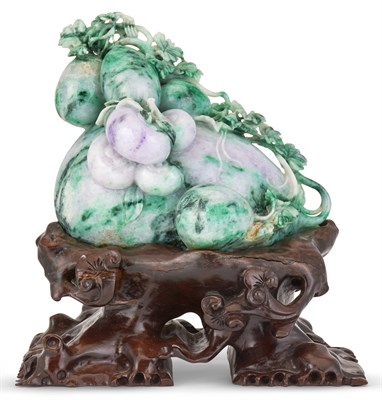 Lot 1078 - A Chinese Jadeite Carving 20th Century...