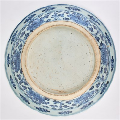 Lot 121 - A Chinese Blue and White Porcelain Shallow...