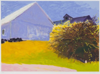 Lot 83 - Wolf Kahn (1927-2020) BARN AND FORSYTHIA III...