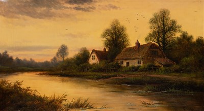 Lot 17 - George Cole British, 1810-1883 Sundown Essex...