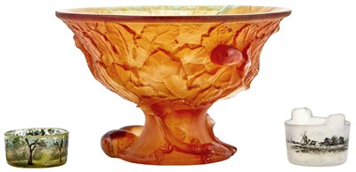 Lot 166 - Daum Pâte-de-Cristal Grape-Themed Bowl Modern...