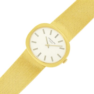 Lot 15 - Patek Philippe Gentleman's Gold 'Golden Ellipse' Wristwatch, Ref. 3581/1