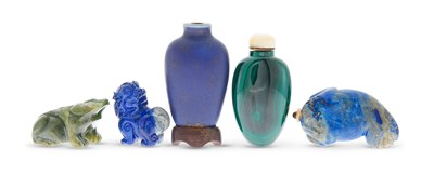 Lot 1053 - A Group of Five Chinese Snuff Bottles...