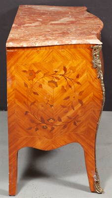 Lot 239 - Louis XV/XVI Style Transitional Style Gilt-Metal Mounted Tulipwood and Marquetry Commode