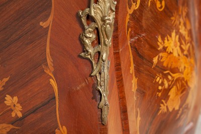 Lot 237 - Louis XV Style Gilt-Metal Mounted Walnut and Marquetry Secrétaire à Abattant