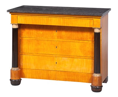 Lot 237 - Empire Part Ebonized Mahogany Chest of Drawers...