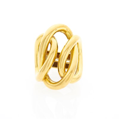 Lot 1084 - Wide Gold Ring