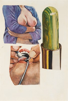 Lot 65 - Joseph Raffael American, b. 1933 Breast, Drill...
