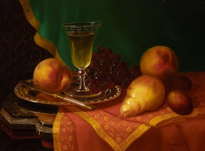 Lot 71 - Morston Ream American, 1840-1898 Still Life...