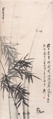 Lot 1196 - A Chinese School Painting Republic Period Ink...