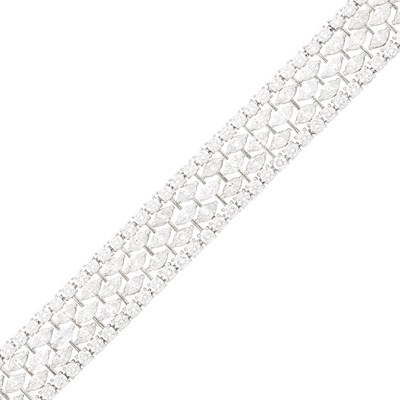Lot 191 - Graff Platinum and Diamond Bracelet